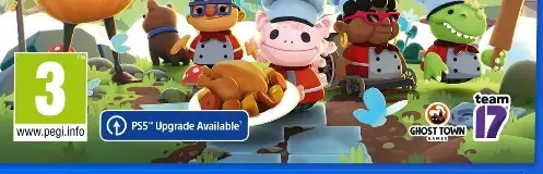 Overcooked! All You Can Eat, the PEGI square on its front