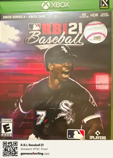 R.B.I. Baseball 21 Xbox Series X, NTSC box front