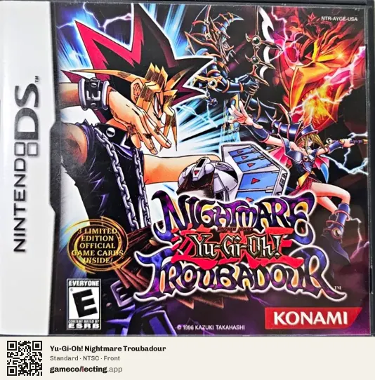 Yu-Gi-Oh! Nightmare Troubadour Nintendo DS, NTSC box front
