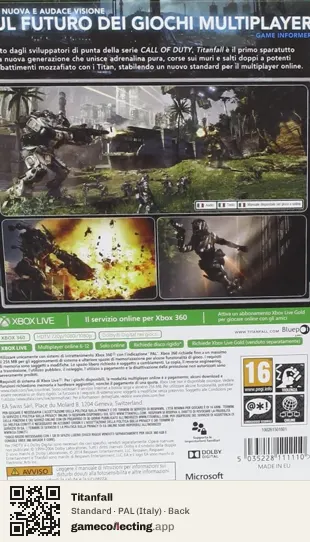 Titanfall Xbox 360, Italy box back