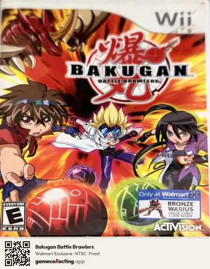 Bakugan Battle Brawlers Nintendo Wii, NTSC box front