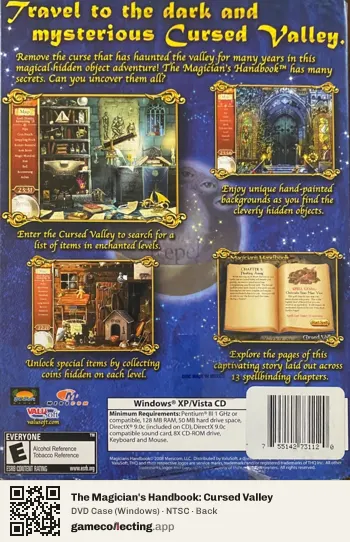 The Magician's Handbook: Cursed Valley Computer, NTSC box back