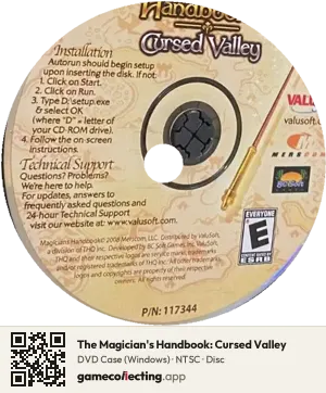 The Magician's Handbook: Cursed Valley Computer, NTSC disc