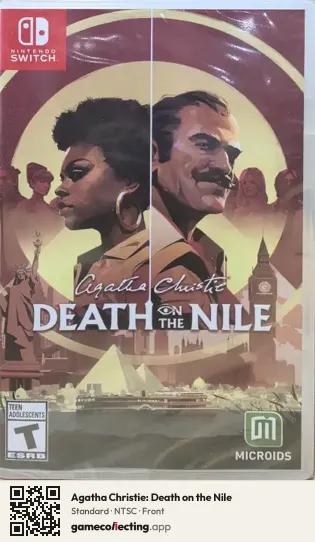 Agatha Christie: Death on the Nile Nintendo Switch, NTSC box front