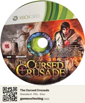 The Cursed Crusade Xbox 360, PAL disc