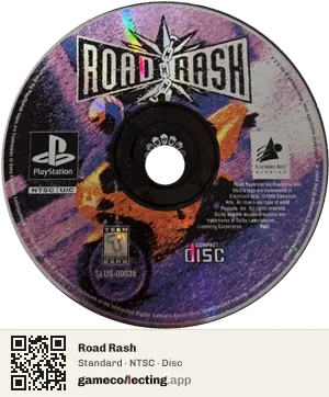 Road Rash PlayStation, NTSC disc