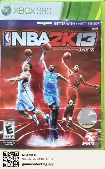 NBA 2K13 Xbox 360, NTSC box front