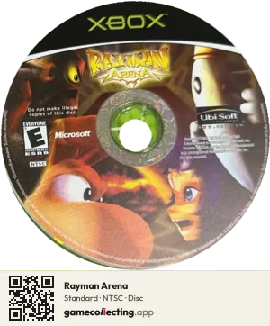 Rayman Arena Xbox, NTSC disc
