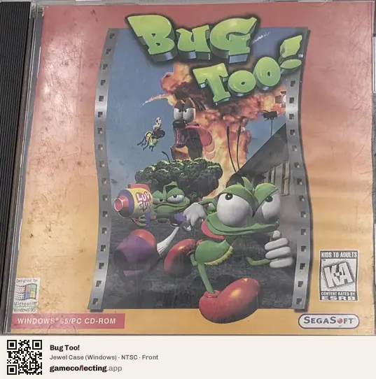 Bug Too! Computer, NTSC box front