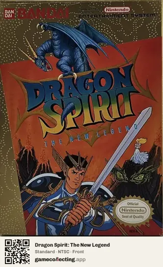 Dragon Spirit: The New Legend Nintendo Entertainment System, NTSC box front