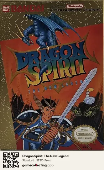 Dragon Spirit: The New Legend Nintendo Entertainment System, NTSC box front