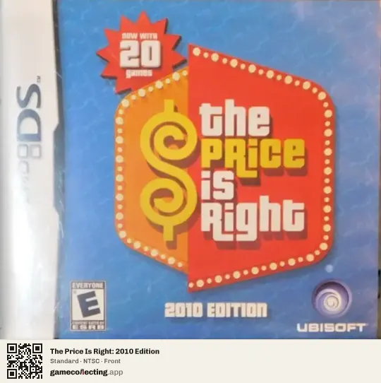 The Price Is Right: 2010 Edition Nintendo DS, NTSC box front