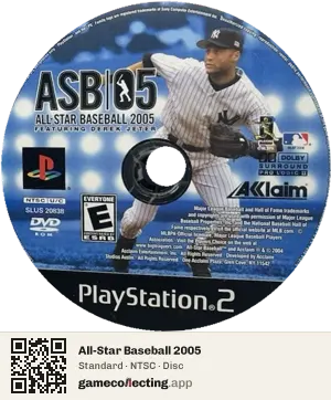 All-Star Baseball 2005 PlayStation 2, NTSC disc