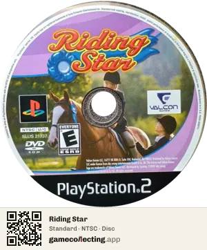 Riding Star PlayStation 2, NTSC disc