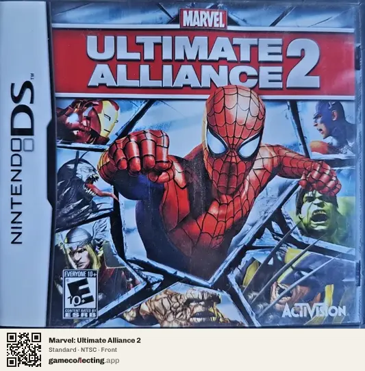 Marvel: Ultimate Alliance 2 Nintendo DS, NTSC box front
