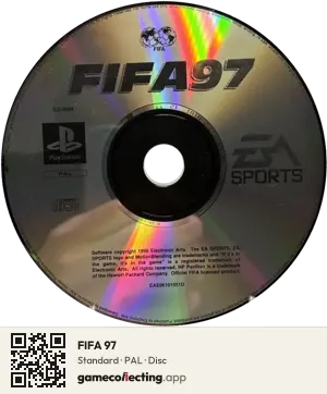 FIFA 97 PlayStation, PAL disc