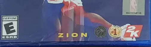 NBA 2K21, the ESRB box on its front