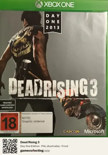 Dead Rising 3 Xbox One, Australia box front