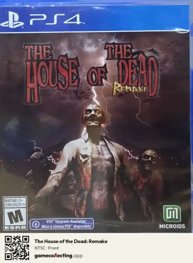 The House of the Dead: Remake PlayStation 4, NTSC box front