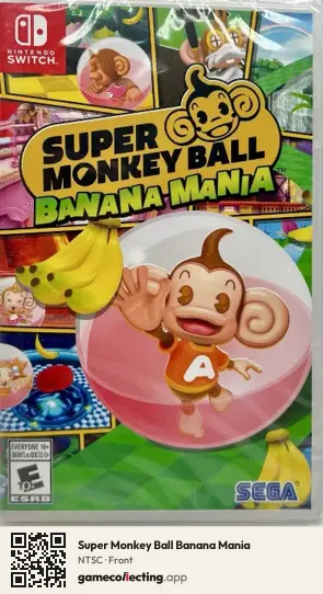 Super Monkey Ball Banana Mania Nintendo Switch, NTSC box front