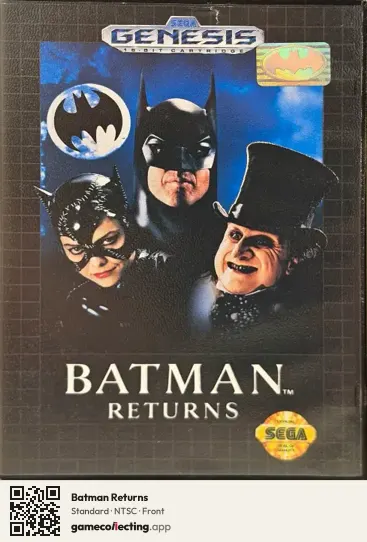 Batman Returns Sega Mega Drive / Genesis, NTSC box front