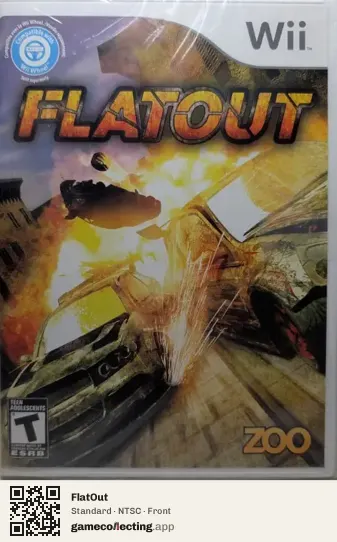 FlatOut Nintendo Wii, NTSC box front