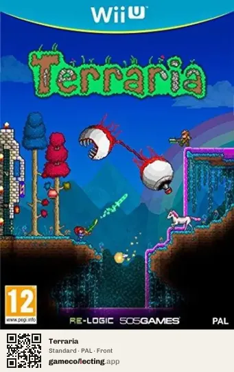 Terraria Nintendo Wii U, PAL box front