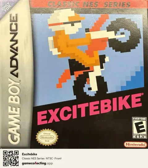 Excitebike Game Boy Advance, NTSC box front