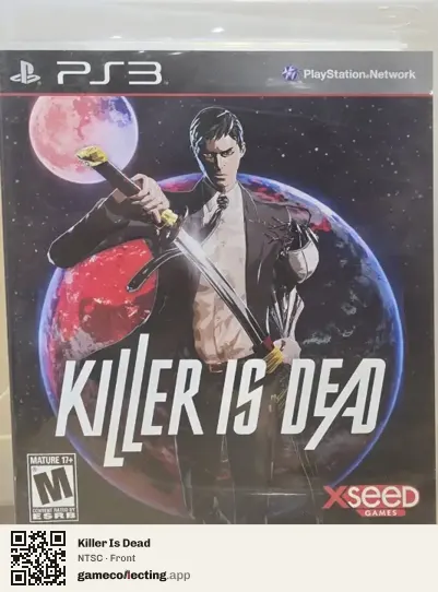 Killer Is Dead PlayStation 3, NTSC box front