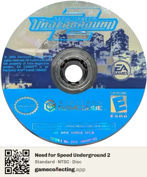 Need for Speed Underground 2 Nintendo GameCube, NTSC disc