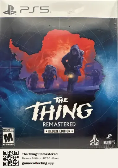 The Thing: Remastered PlayStation 5, NTSC box front