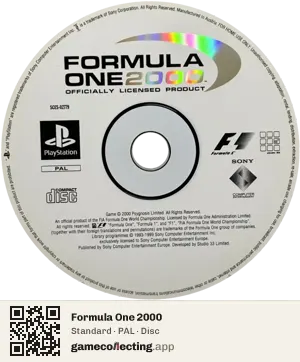Formula One 2000 PlayStation, PAL disc