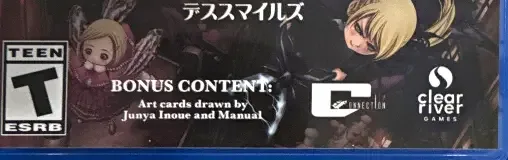 Deathsmiles I & II, the ESRB box on its front