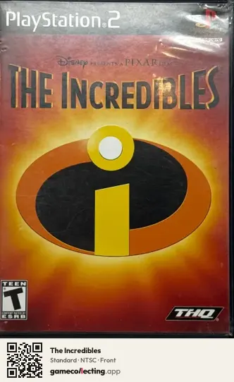 The Incredibles PlayStation 2, NTSC box front