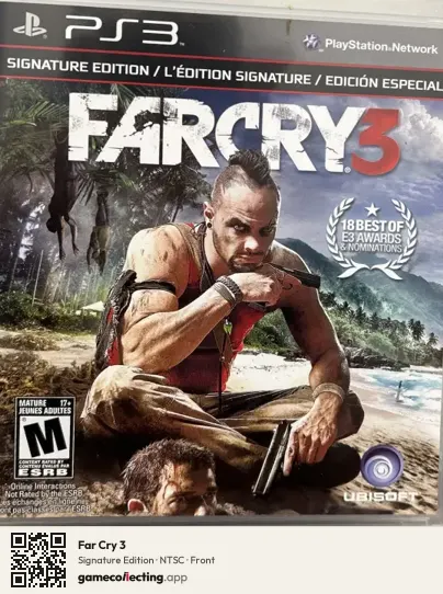 Far Cry 3 PlayStation 3, NTSC box front