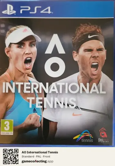 AO International Tennis PlayStation 4, PAL box front