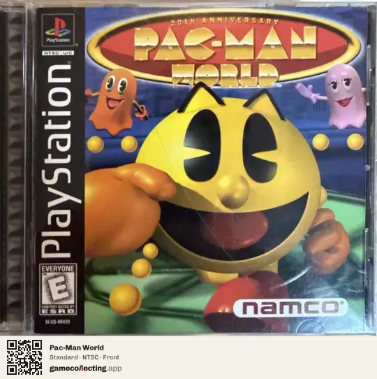 Pac-Man World PlayStation, NTSC box front