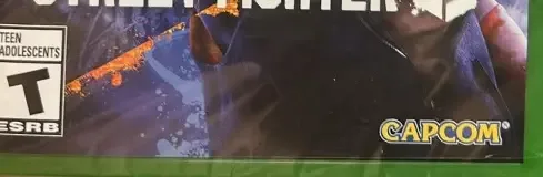 Street Fighter 6, the ESRB box on its front
