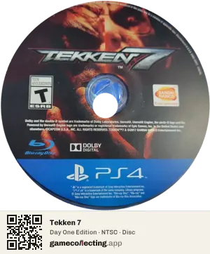 Tekken 7 PlayStation 4, NTSC disc