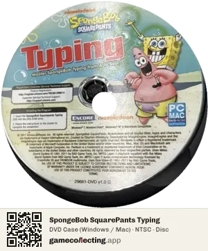 SpongeBob SquarePants Typing Computer, NTSC disc