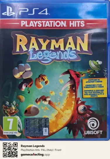 Rayman Legends PlayStation 4, Italy box front