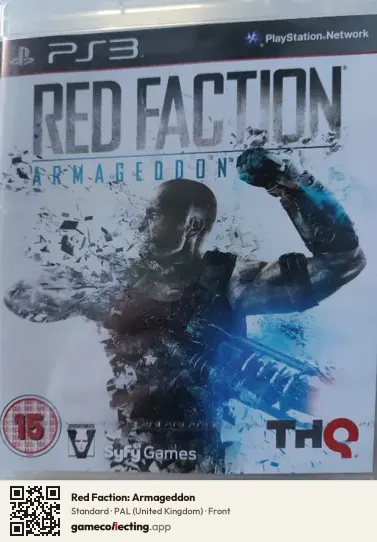 Red Faction: Armageddon PlayStation 3, United Kingdom box front