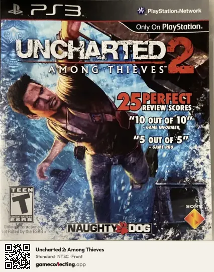Uncharted 2: Among Thieves PlayStation 3, NTSC box front