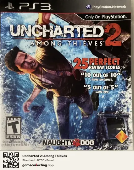 Uncharted 2: Among Thieves PlayStation 3, NTSC box front