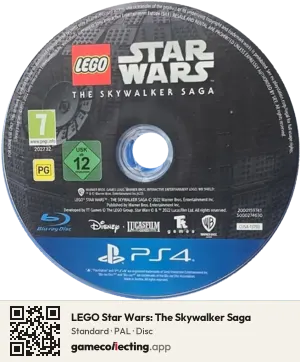 LEGO Star Wars: The Skywalker Saga PlayStation 4, PAL disc