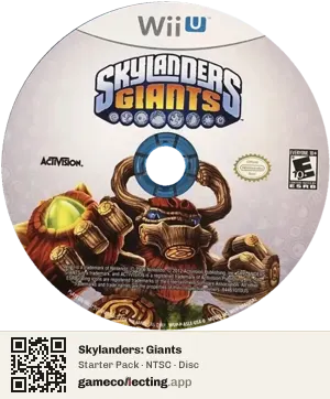 Skylanders: Giants Nintendo Wii U, NTSC disc
