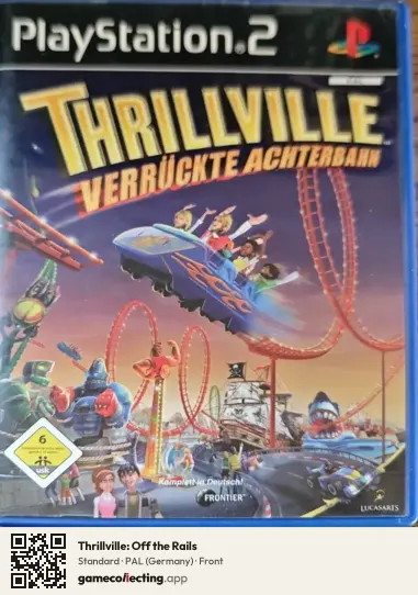 Thrillville: Off the Rails PlayStation 2, Germany box front