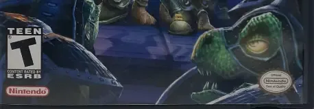 Star Fox Adventures, the ESRB box on its front