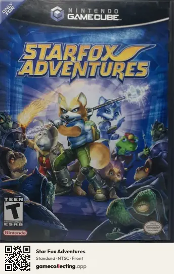 Star Fox Adventures Nintendo GameCube, NTSC box front