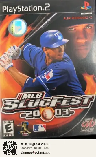 MLB SlugFest 20-03 PlayStation 2, NTSC box front